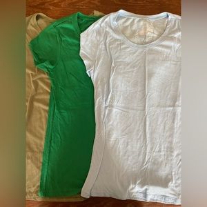 Women’s 3Pack of T-shirt ( Olive Green, Green, and Light Blue)